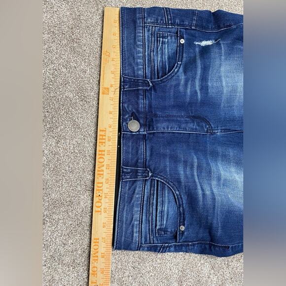 grunge street Democracy Ab Solution distress high rise skinny jean womens sz 14 - Picture 8 of 13